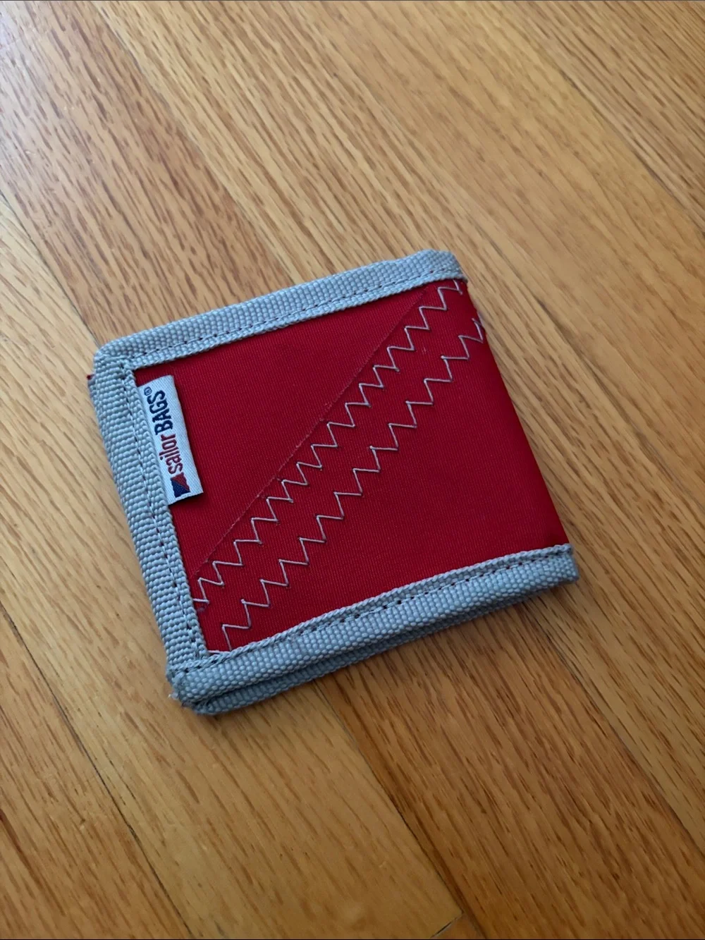 The Black Dog Red and Blue Canvas Wallet
